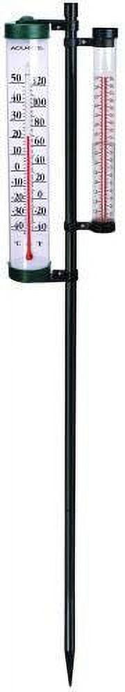 AcuRite 02345 8-Inch Rain Gauge & Thermometer Swivel Combination