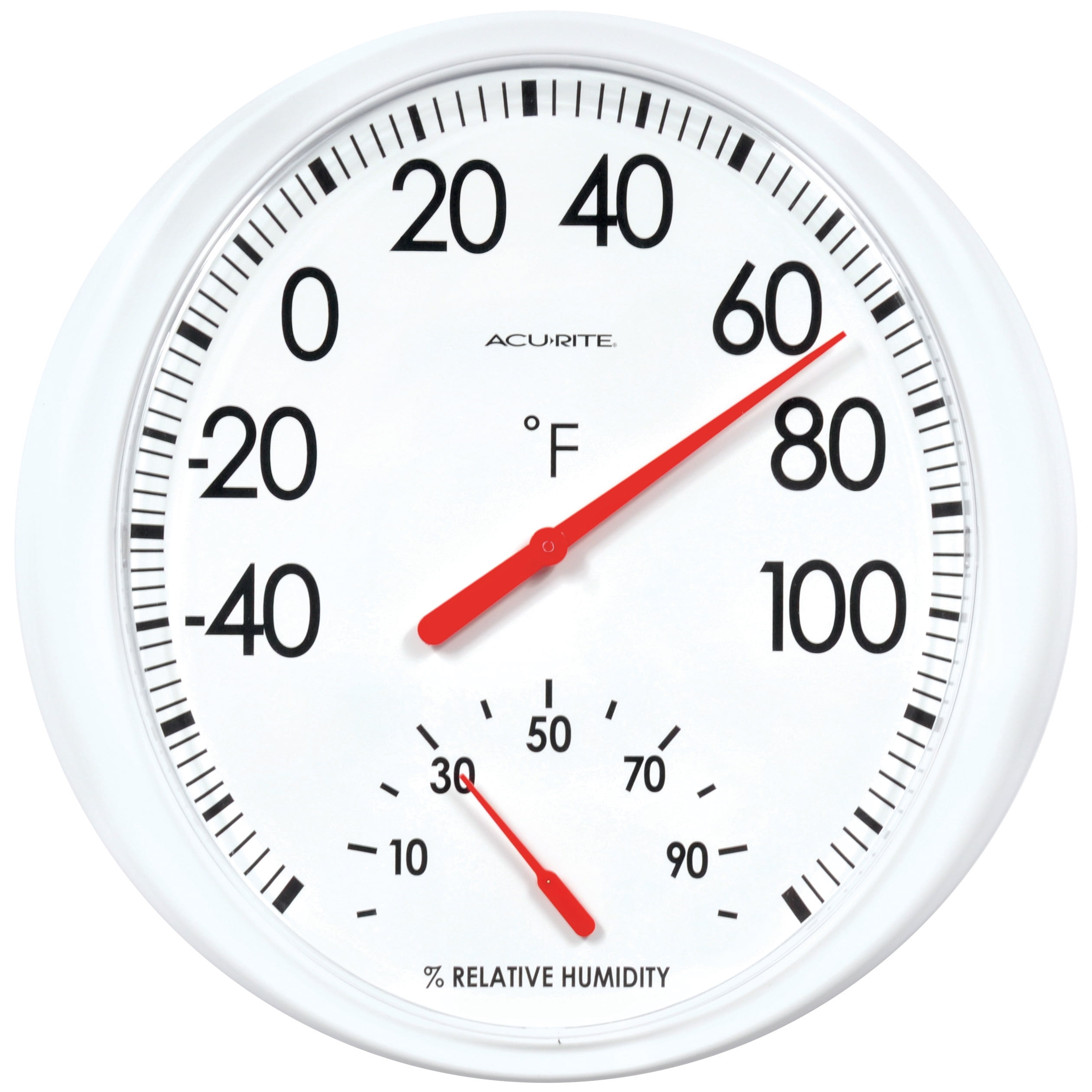 Acurite 4 In. Dia. Metal Dial Indoor & Outdoor Thermometer