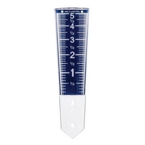 AcuRite 5-inch Capacity Easy-Read Magnifying Plastic Rain Gauge (00850)