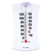 AcuRite 6" Indoor/Outdoor Analog Thermometer with Suction Cup, Weather-Resistant, No Battery Required