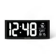 thumbnail image 1 of AcuRite 14.5-Inch LED Digital Clock with Auto-Dimming, Time, Date, Day of the Week, and Temperature (75159MA1), 1 of 7