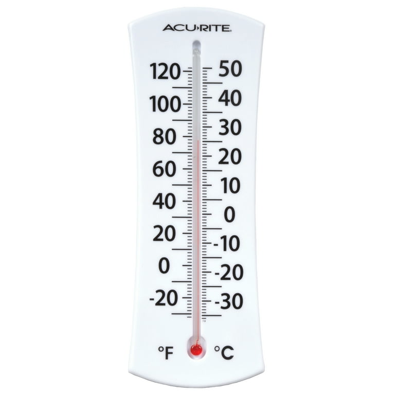 AcuRite 8 Analog Thermometer with Easy to Read Numbers; 8x2x0