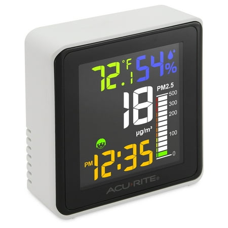 AcuRite AIR® Indoor Air Quality Monitor with PM2.5, Temperature, and Humidity Measurements (01412M)