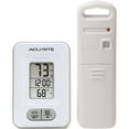 thumbnail image 1 of AcuRite Battery-Powered Indoor/Outdoor Digital Thermometer with Clock, White, 3.5" H x 2.3" W x 1.2" D, 1 of 9