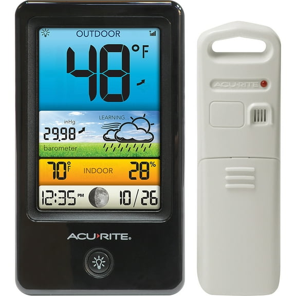 AcuRite Color Weather Station, Tabletop or Wall Mountable, Model# 00509A1