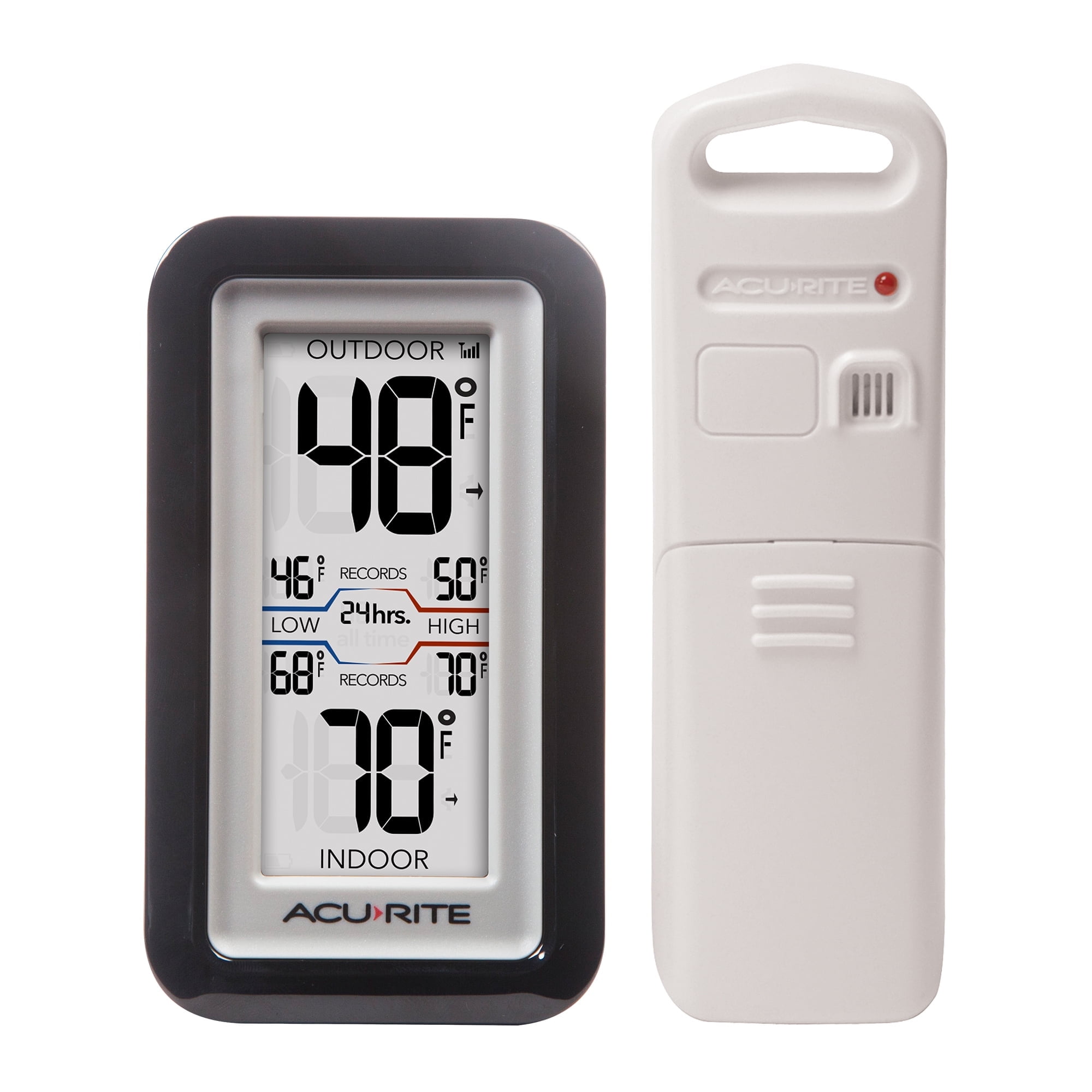 AcuRite Wireless Digital Thermometer for Indoor/Outdoor Temperature (02043A1)