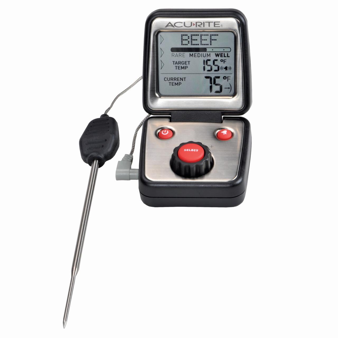 Kizen Digital Meat Thermometer With Probe For Cooking & Grilling,  Black/white : Target