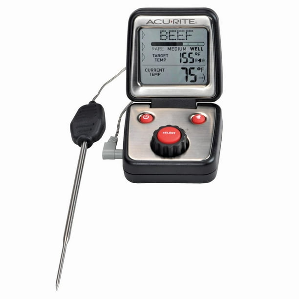 AcuRite Digital Meat Thermometer with Probe for Grill, Smoker and Oven