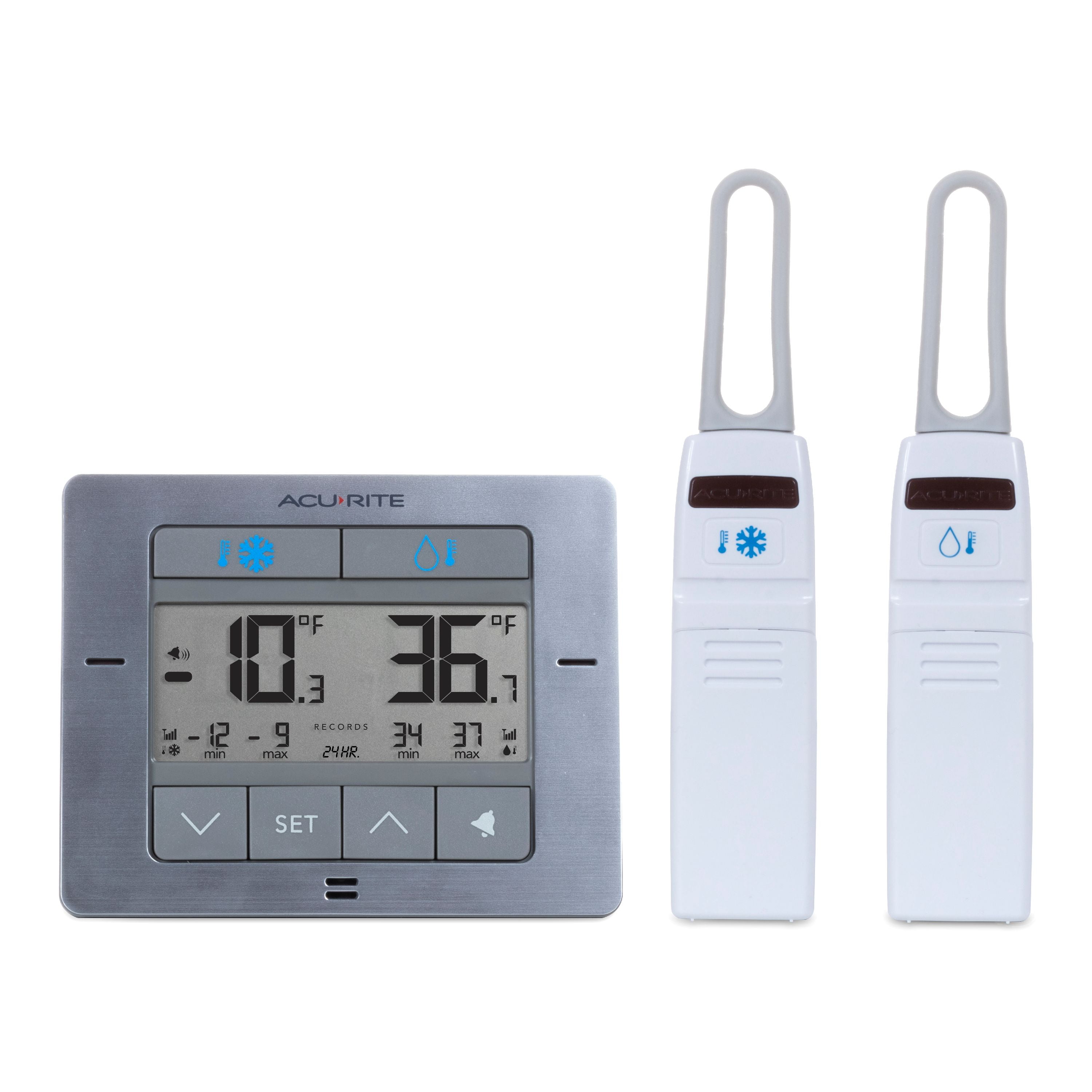 Acurite - Digital Fridge and Freezer Thermometer - White