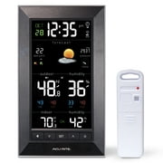 AcuRite Home Weather Station with Vertical Color Display, Wireless Outdoor Thermometer for Indoor/Outdoor Temperature and Humidity (01121M)