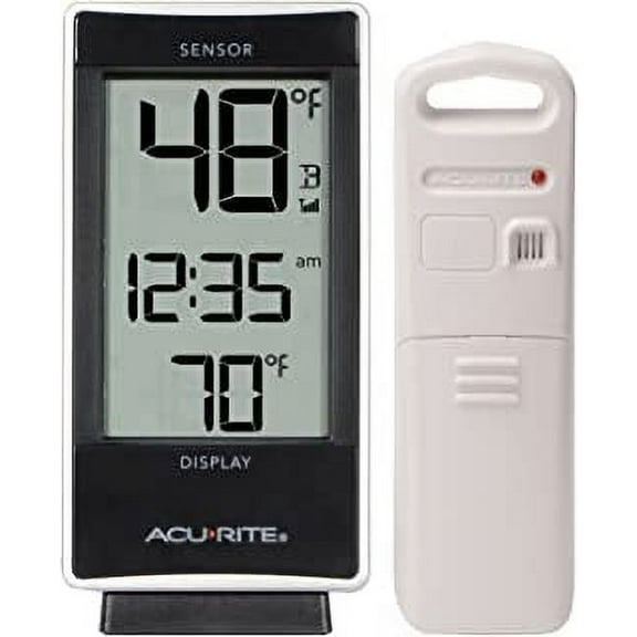 AcuRite Indoor/Outdoor Wireless Thermometer with Humidity and Clock