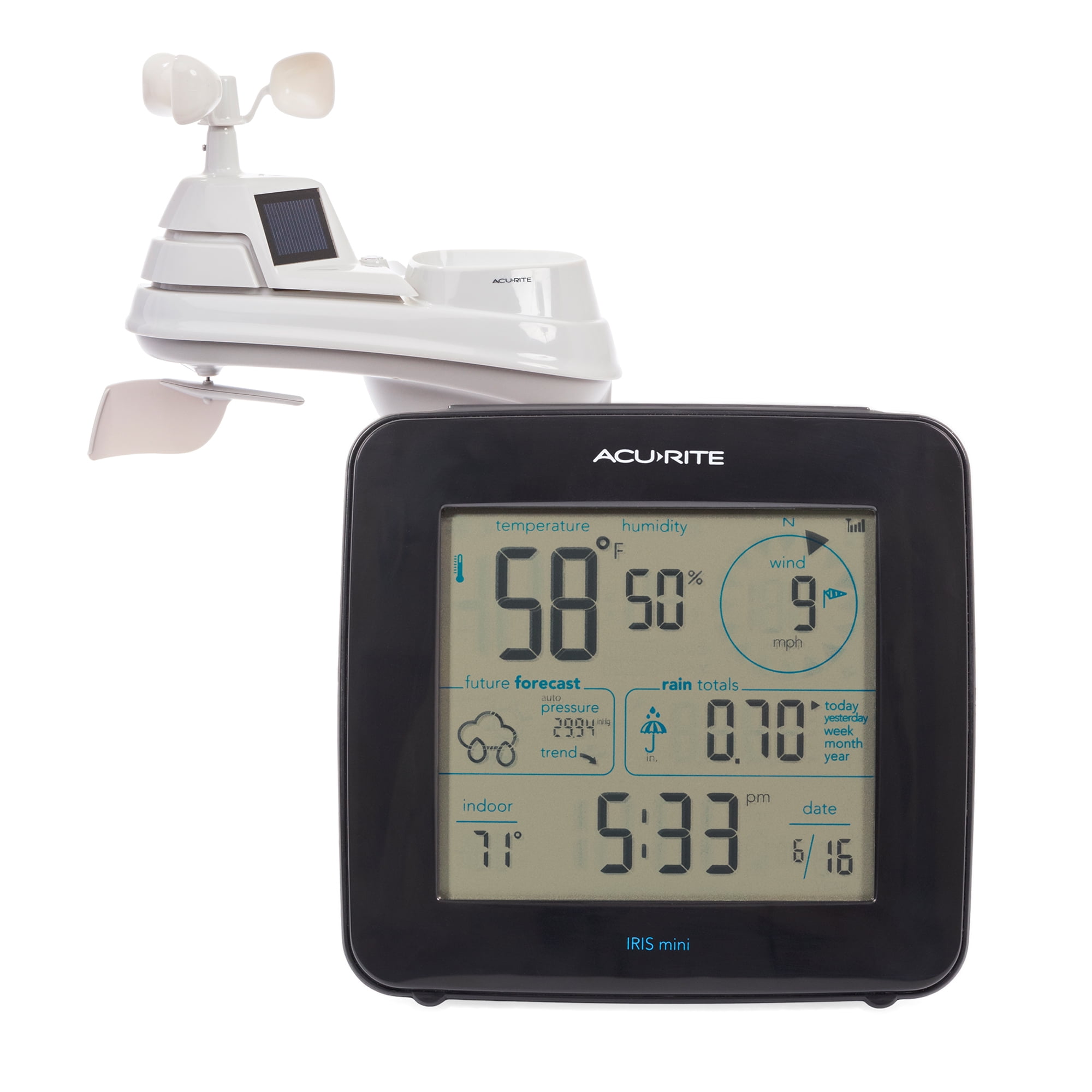 La Crosse Technology 308-1711BL 0.40 lb Weather Station and Temp Alerts  with Wireless Sensor