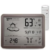 AcuRite Wireless Weather Station with Indoor Outdoor Thermometer, Atomic Clock, Forecast, Outdoor Temperature Sensor, and Large Display 75077