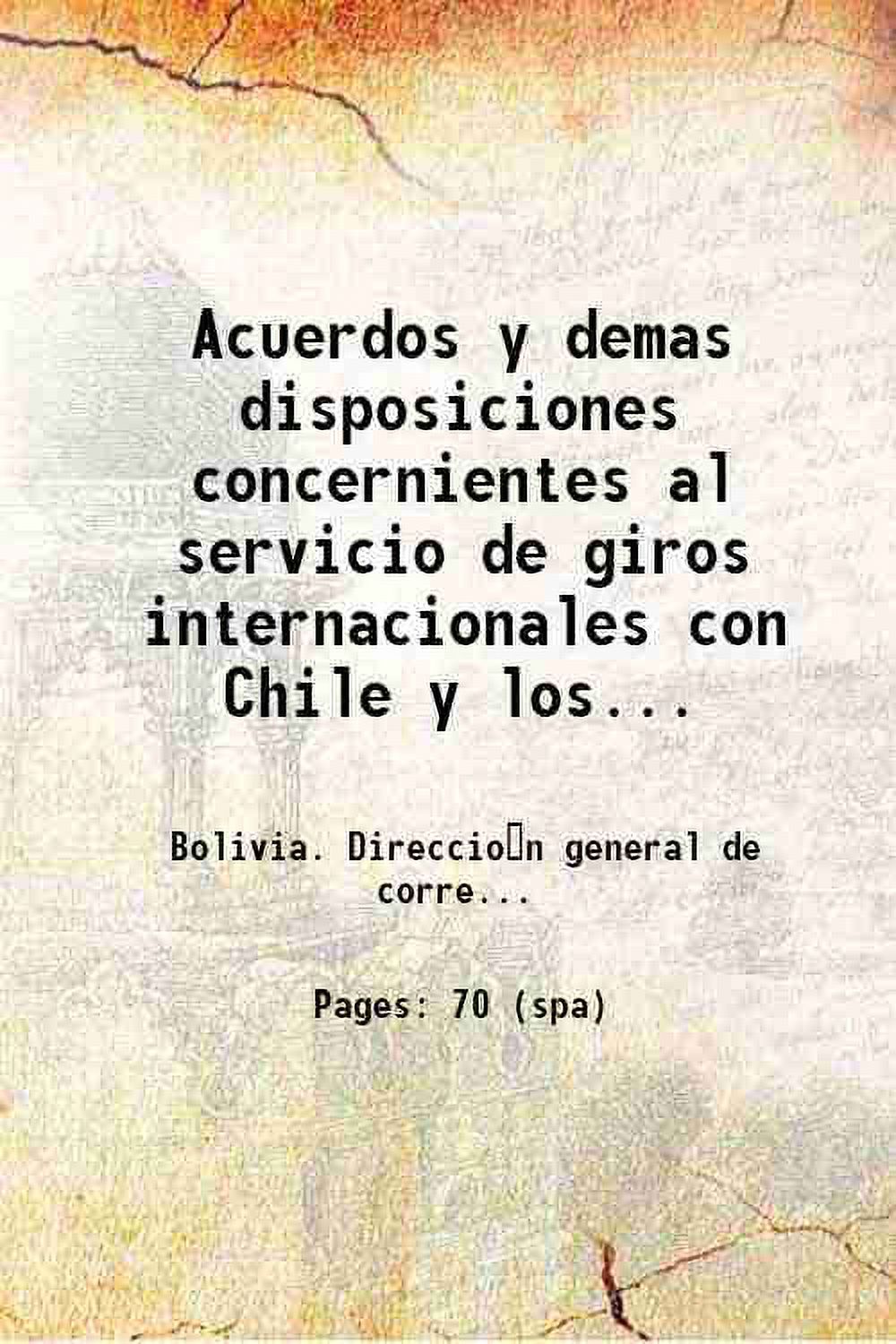 Acuerdos y demas disposiciones concernientes al servicio de giros