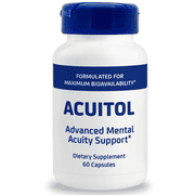 Acuitol Brain Supplement for Memory and Focus - Formulated to Enhance Concentration, Brain Health & Memory Support - Vitamin B6 and B12 supplement for needed Cognitive Support, 60 capsules