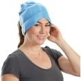 thumbnail image 1 of Aculief Headache and Migraine Relief Hat - Cold Packs, Relaxation  – Light Blue, 1 of 8