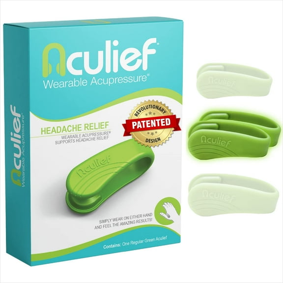 Aculief Wearable Acupressure Device - 1 Pack - X-Small/Kids - Green