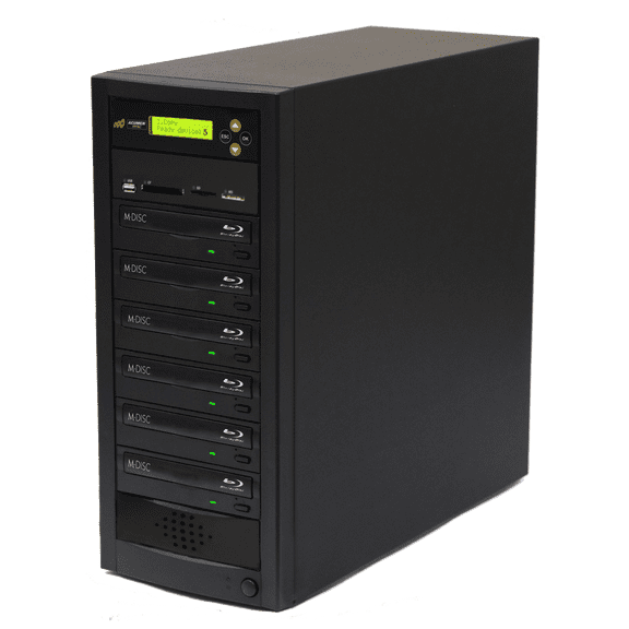 Acumen Disc 1 to 5 Multimedia Back up Blu-Ray Duplicator - Flash Media Memory Drive Memory Stick (MS), CompactFlash (CF), Secure Digital (SD), USB & Disc (BD/DVD/CD) to Disc Copier - AD05-MMBD