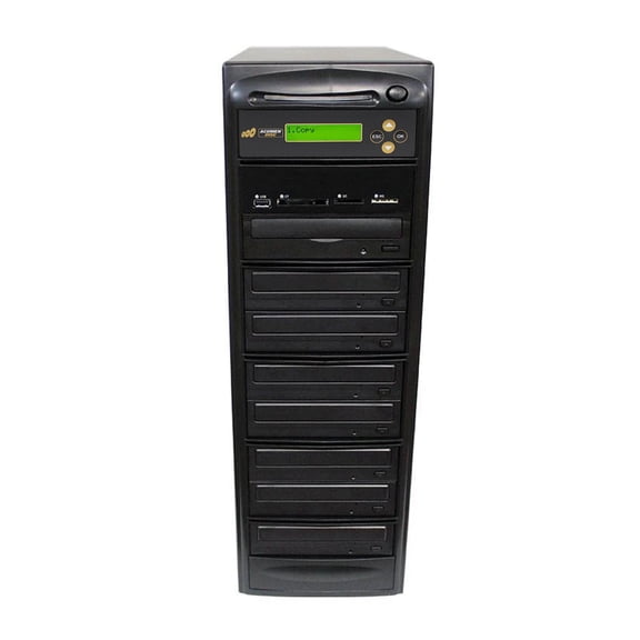 Acumen Disc 1 to 7 Multimedia Back up Blu-Ray Duplicator - Flash Media Memory Drive Memory Stick (MS), CompactFlash (CF), Secure Digital (SD), USB & Disc (BD/DVD/CD) to Disc Copier - AD07-MMBD