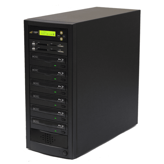 Acumen Disc CrossOver Bi-Directional Multimedia Flash Memory Copier (CF SD MS USB) to 1-5 CD DVD Blu-Ray Disc Duplicator / Media Converter - Disc to Disc / Flash Memory to Flash Memory (AD05-MMPBD)