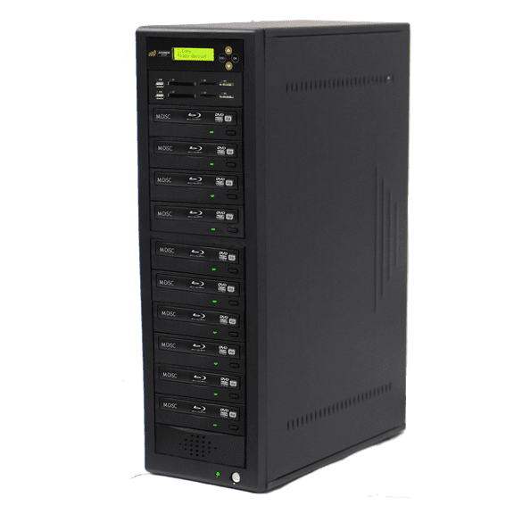 Acumen Disc CrossOver Bi-Directional Multimedia Flash Memory Copier (CF SD MS USB) to 1-9 CD DVD Blu-Ray Disc Duplicator / Media Converter - Disc to Disc / Flash Memory to Flash Memory (AD09-MMPBD)