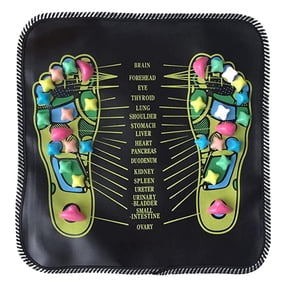 Acupoint Foot Massage Pad Cobble Stone Design, Physical Foot Relaxation Mat For Acupoint Stimulation, Relieves Fatigue And Serves As Daily Home Health Care Cushion Green - One Size