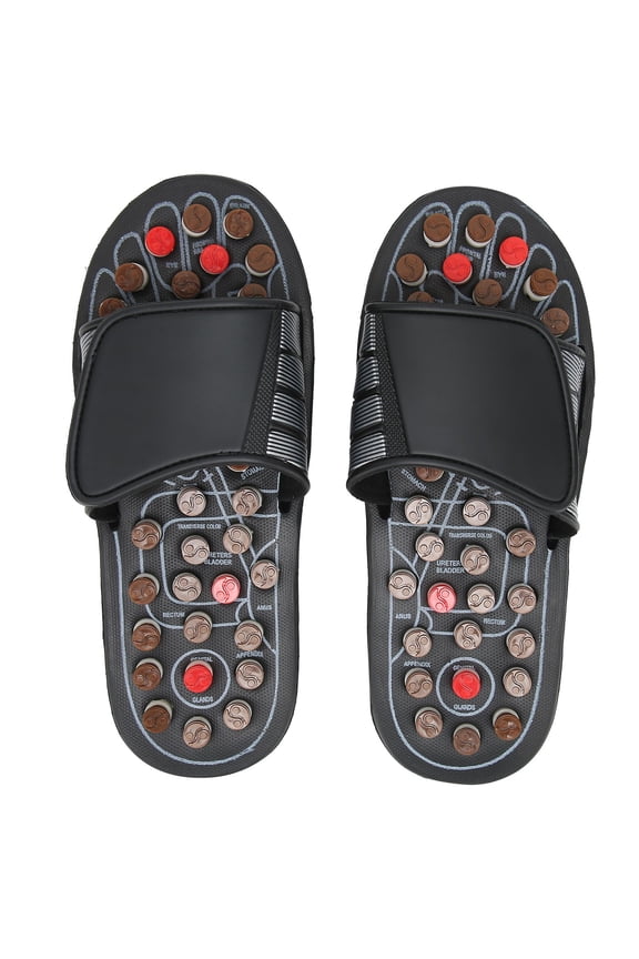 Acupoint Stimulation Slippers, Anti-Slip Foot Massage Slipper, Acupressure Slippers Reflexology Health Care Foot Indoor Massage Shoes for Pain Stress Relief