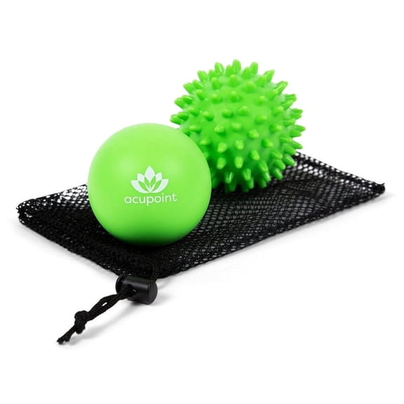 Acupoint Trigger Point Therapy Massage Ball Set, Black, 2 Pack
