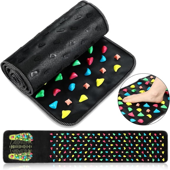 Acupressure Foot Massage Mat, Cobblestone Walking Path Simulator for Soothing Tired Feet and Promoting Relaxation, Portable Foot Stimulation Mat for Home and Office Use