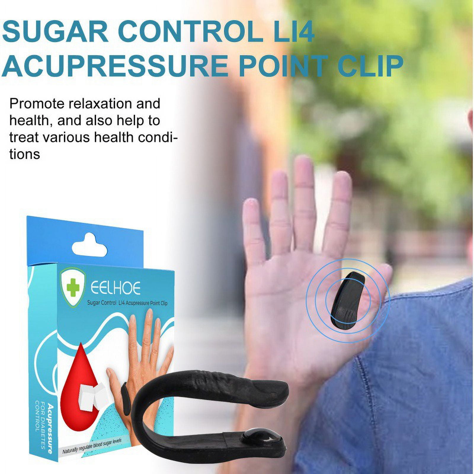 Acupressure LI4 Point Clip for Pain Relief – Thumb and Index Finger ...