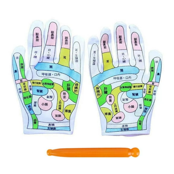 Acupressure Massage Gloves Pair with Elastic Design for Home Therapy and Pain Relief Comfortable Universal Fit Hand Massager