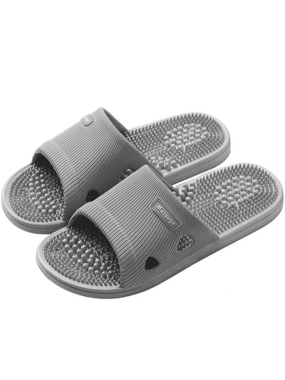 Acupressure Massage Slippers for Plantar Fasciitis for Women Acupuncture Slippers Arthritis Neuropathy Pain Relief Non-Slip Massage Sandals Women Stress Relief Gifts for Bath