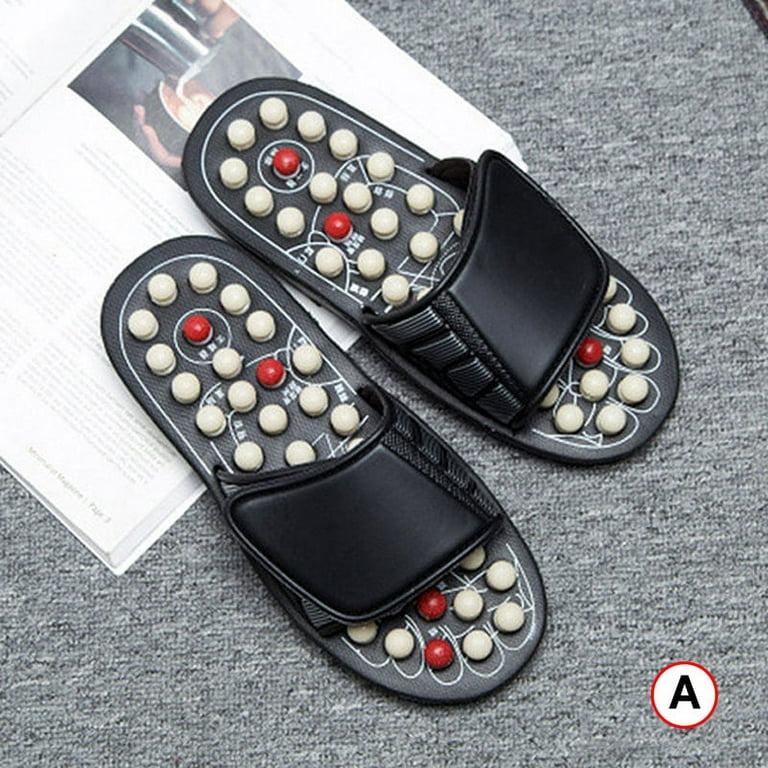 Acupressure & Reflexology Sandals Foot Pain Relief Massage Slippers  Acupuncture Slippers Shoes Massager Health Gifts For Men & Women 38-39 A