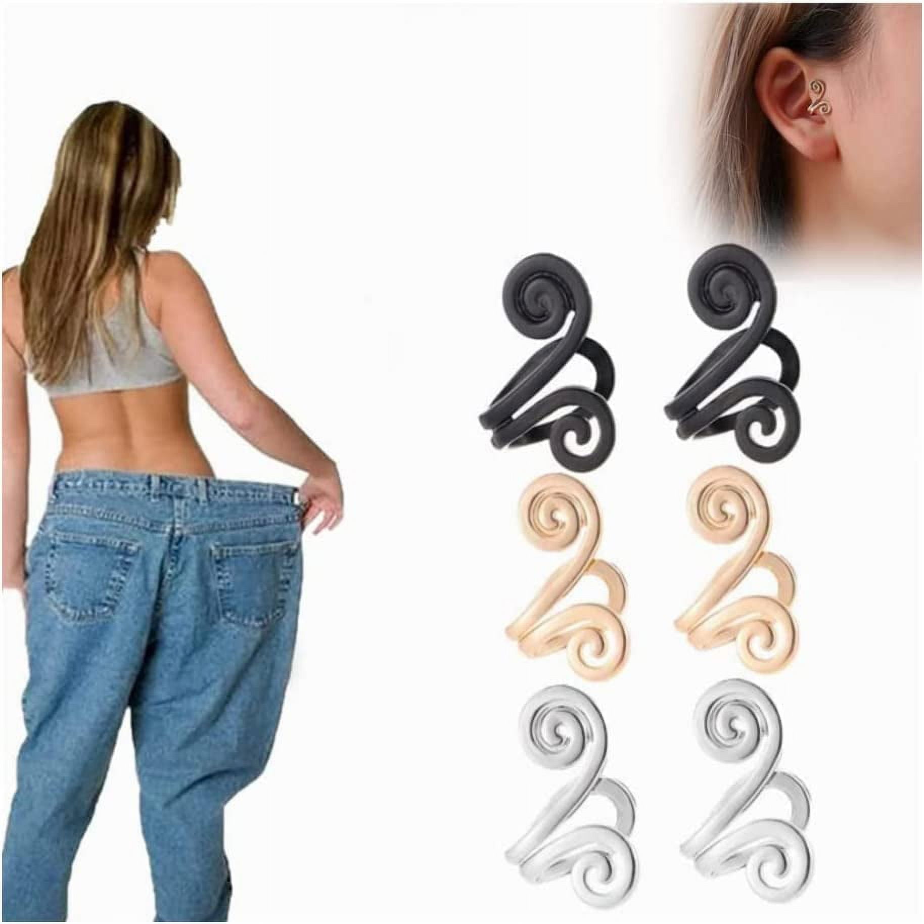 Acupressure S_limming Earrings, Acupressure Earrings, Non Pierced Ears