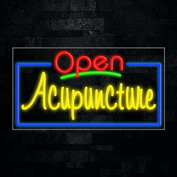 Acupuncture LED Neon Sign 33"L x 18"H #35443