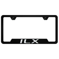 Acura ILX Laser Etched Logo Cut-Out License Plate Frame (Black)