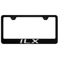Acura ILX Laser Etched Logo Stainless Steel License Plate Frame (Black)