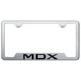 thumbnail image 1 of Acura MDX Laser Etched Logo Cut-Out License Plate Frame (Brushed Chrome), 1 of 3