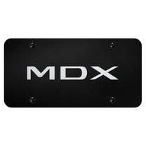 Acura MDX Laser Etched Logo License Plate (Black)