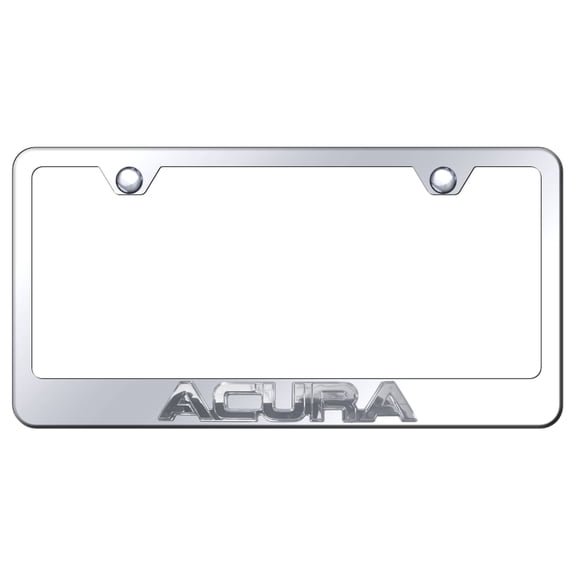 Acura OEM Logo Stainless Steel License Plate Frame (Chrome)