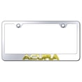 thumbnail image 1 of Acura OEM Logo Stainless Steel License Plate Frame (Gold on Chrome), 1 of 1