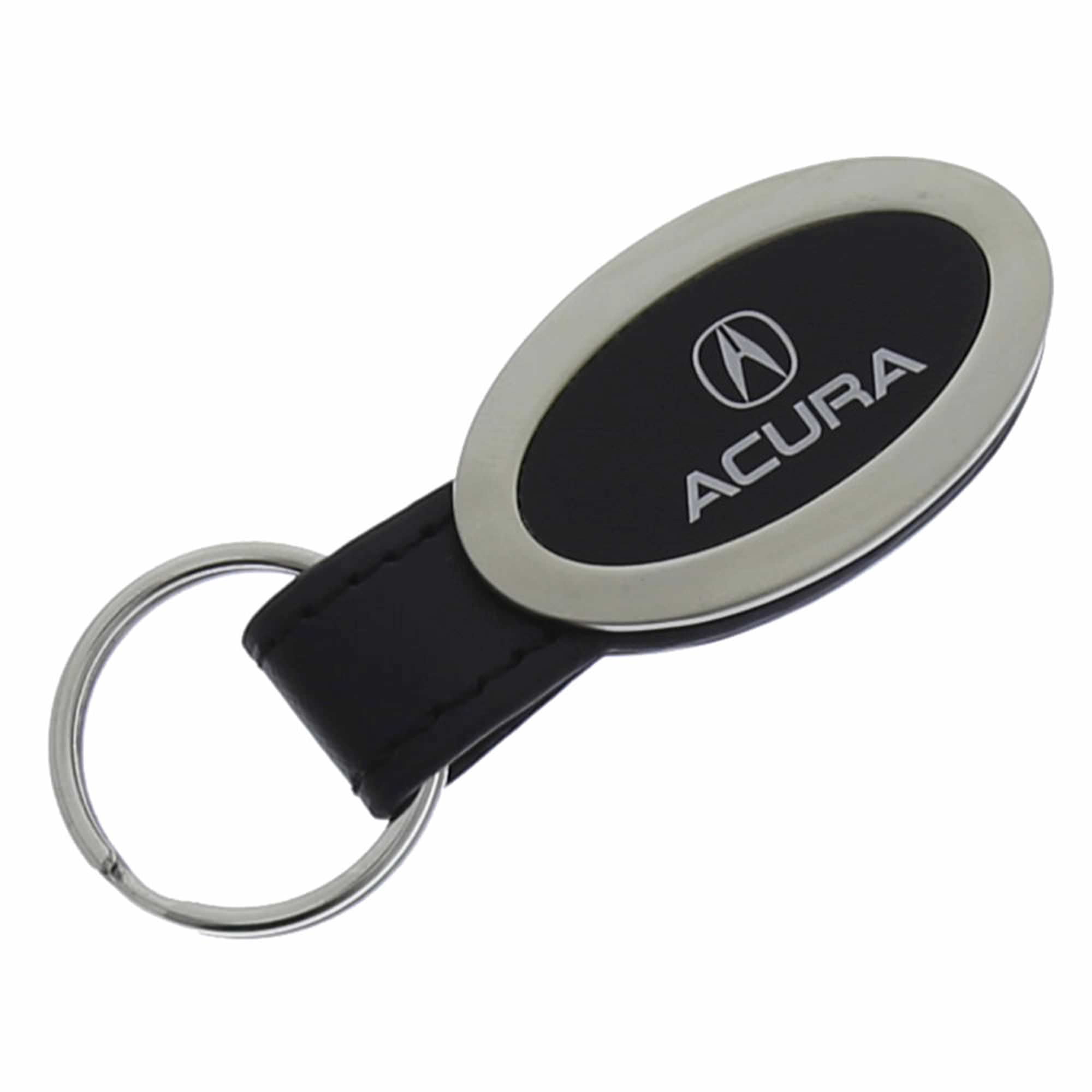 Acura Oval Leather Key Chain (Black) - Walmart.com