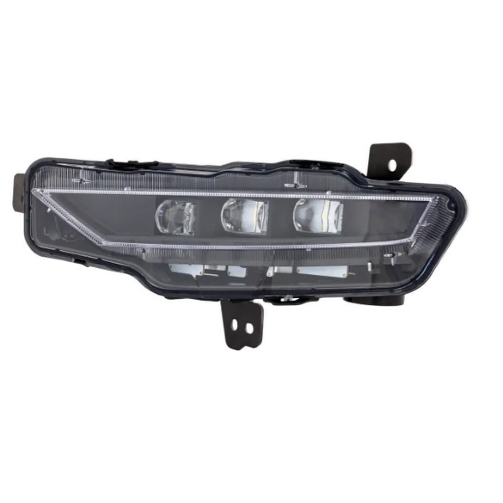 For Acura RDX 2019 20 21 22 2023 Fog Light Assembly Driver Side | Front | CAPA Certified | LED | Clear Lens | Black Housing | Replacement For AC2592115, AC2592115C | 33950-TJB-A01