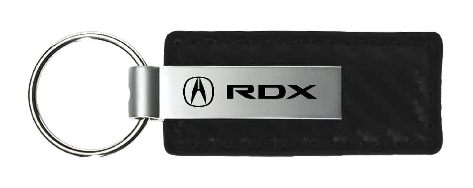 Acura RDX Carbon Fiber Leather Key Chain (Black)