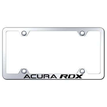 Acura RDX Laser Etched Logo Wide Body License Plate Frame (Chrome)
