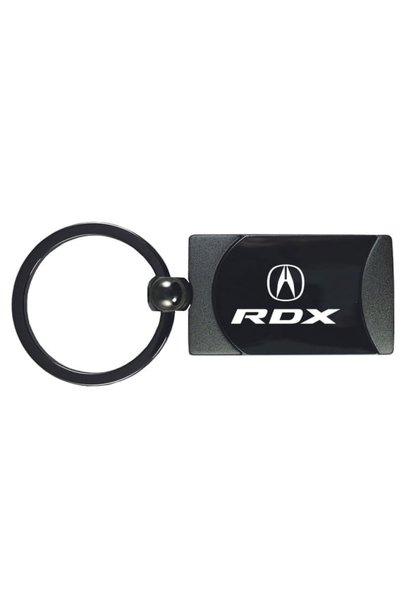 Acura RDX Two-Tone Rectangular Key Chain (Gun Metal)