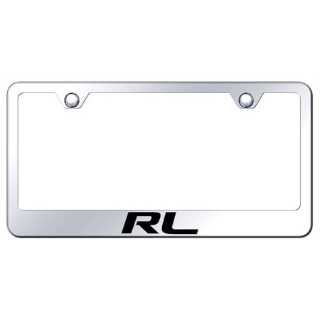 Acura RL Laser Etched Logo Stainless Steel License Plate Frame (Silver)