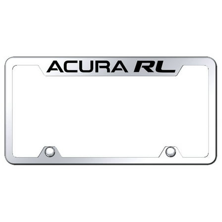 Acura RL Logo Stainless Steel Truck Cut-Out License Plate Frame (Chrome)