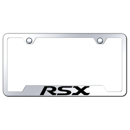 Acura RSX Laser Etched Logo Cut-Out License Plate Frame (Chrome)