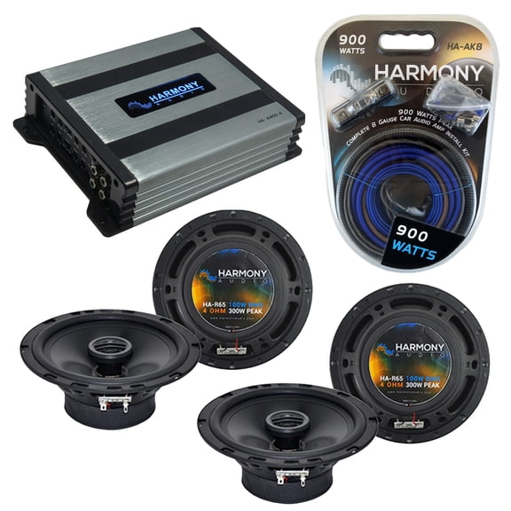 Acura SLX 1996-2000 Factory Speaker Replacement Harmony (2) R65 & HA-A400.4 Amp